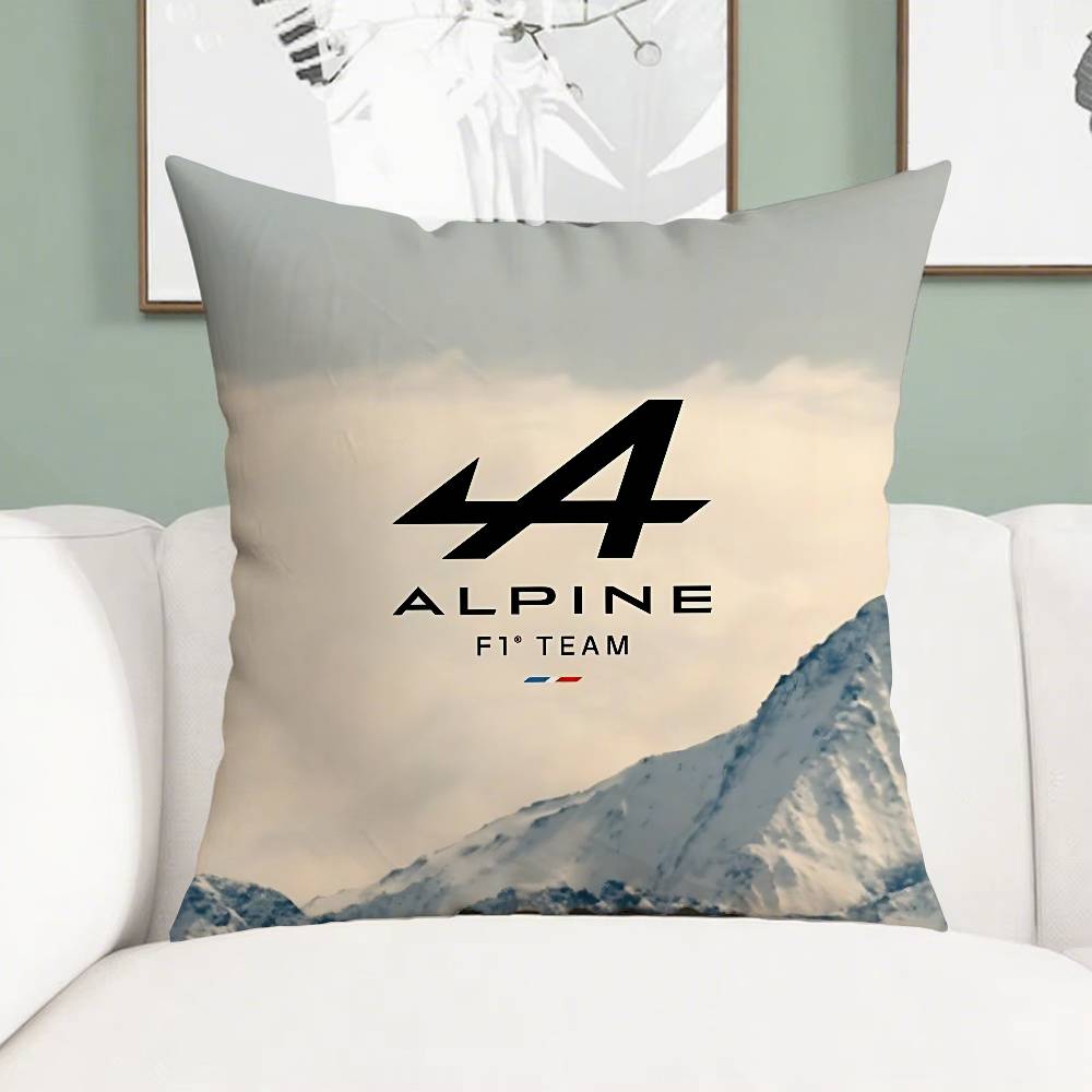 R-AlpineS Team Cool Pillow Case Cushion Cover Soft Cute Throw Pillow Case For Car Sofa Pillowcase Polyester With