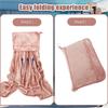 Warm Travel Pillow and Blanket Set Foldable Soft Throw Pillow Multifunctional Nap Quilt  Camping