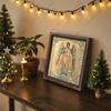 Decorative painting of Orthodox icons,Consecrated icon "The Guardian Angel",Photo frame painting,Christian Wall Art,20cm*20cm,Spiritual decor gift