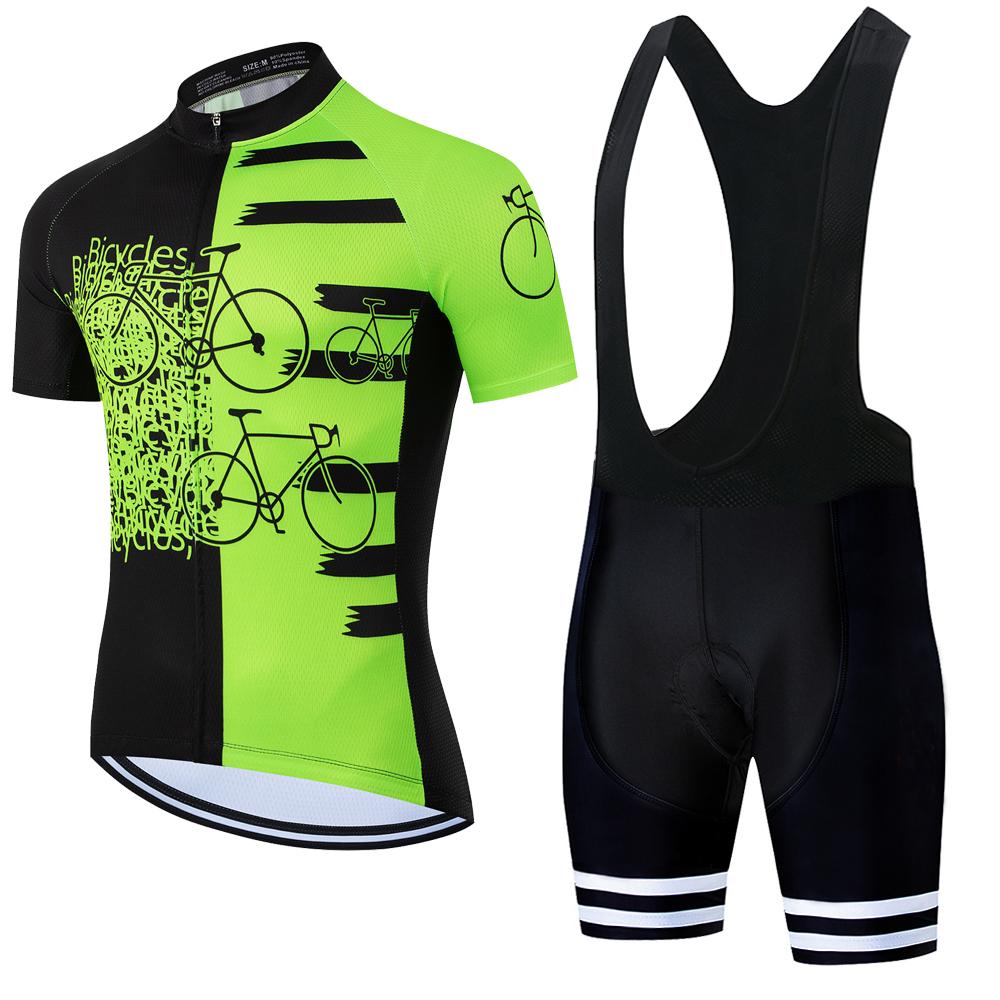 Pro Cycling Jersey Set Summer Short Sleeve Men's MTB Bike Cycling Clothing Maillot Ropa Ciclismo Uniform Suit Summer 2026 Breathable Cycling Suit Set