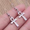 Classic Fashion Pharaoh Chief Ankh Cross Amulet Earrings Layered Valentine's Gift for Prom Nights