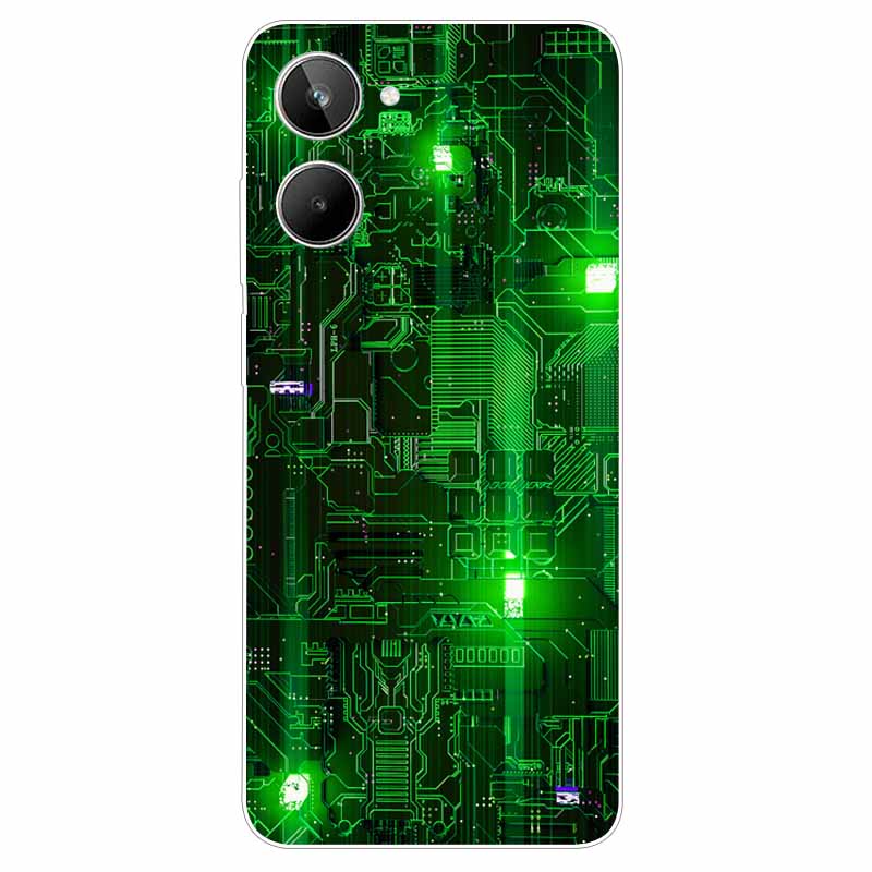 For Realme 10 4G Case 6.4'' Soft TPU Cats Lions Protection Silicone Phone Covers for Realme 10 Case 2022 Clear Realme10 RMX3630