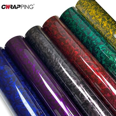 Automotive Vinyl for Motorcycle Flower Carbon Fiber PET Exterior Car Vinyl Wrap Self-adhesive Waterproof Bubble-free Motorcycles
