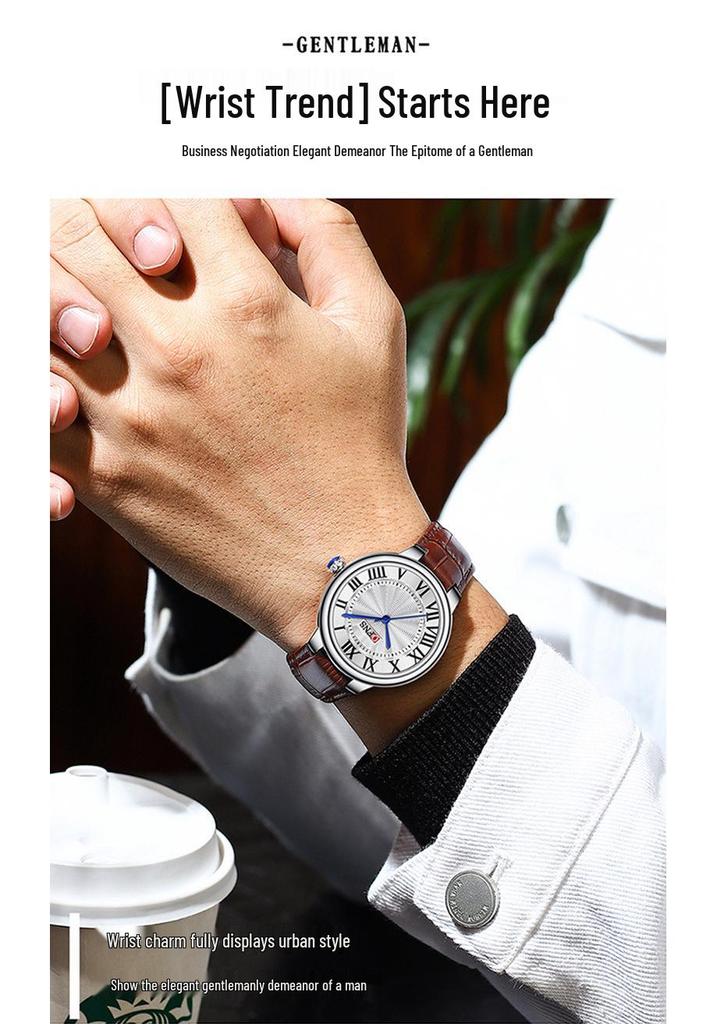 OFNS Rome Couple Watches: Waterproof Quartz Wristwatches with Classic Steel Bands