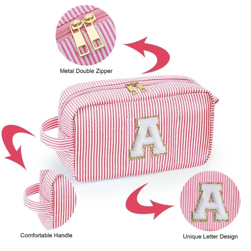 Multipurpose Cosmetic Storage Bag with Carrying Handle Large Capacity Knitting Craft Organiser Multiple Compartments