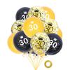30th, 50th, 60th Birthday Confetti Balloons Combo for Adult Parties