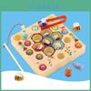 Engaging Wooden Fishing Game Toys For Boys And Girls With Magnetic Elements
