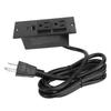 Conference Recessed Power Strip Table Socket Furniture Outlet PD 20W Fast Charging 2 USB Ports 1.5m Cord