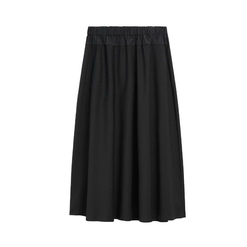 

MD Spring New Women s Clothing Elegant Commute Style All-Matching Slim Fit Elastic Waist Skirt 5213583 Black L