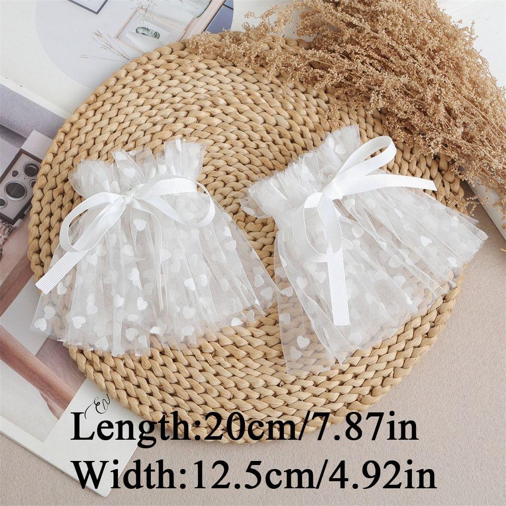 Soft DIY Detachable Cuffs Black/White Lace Fake Sleeves Cuffs Lace Wrist Daily Accessory