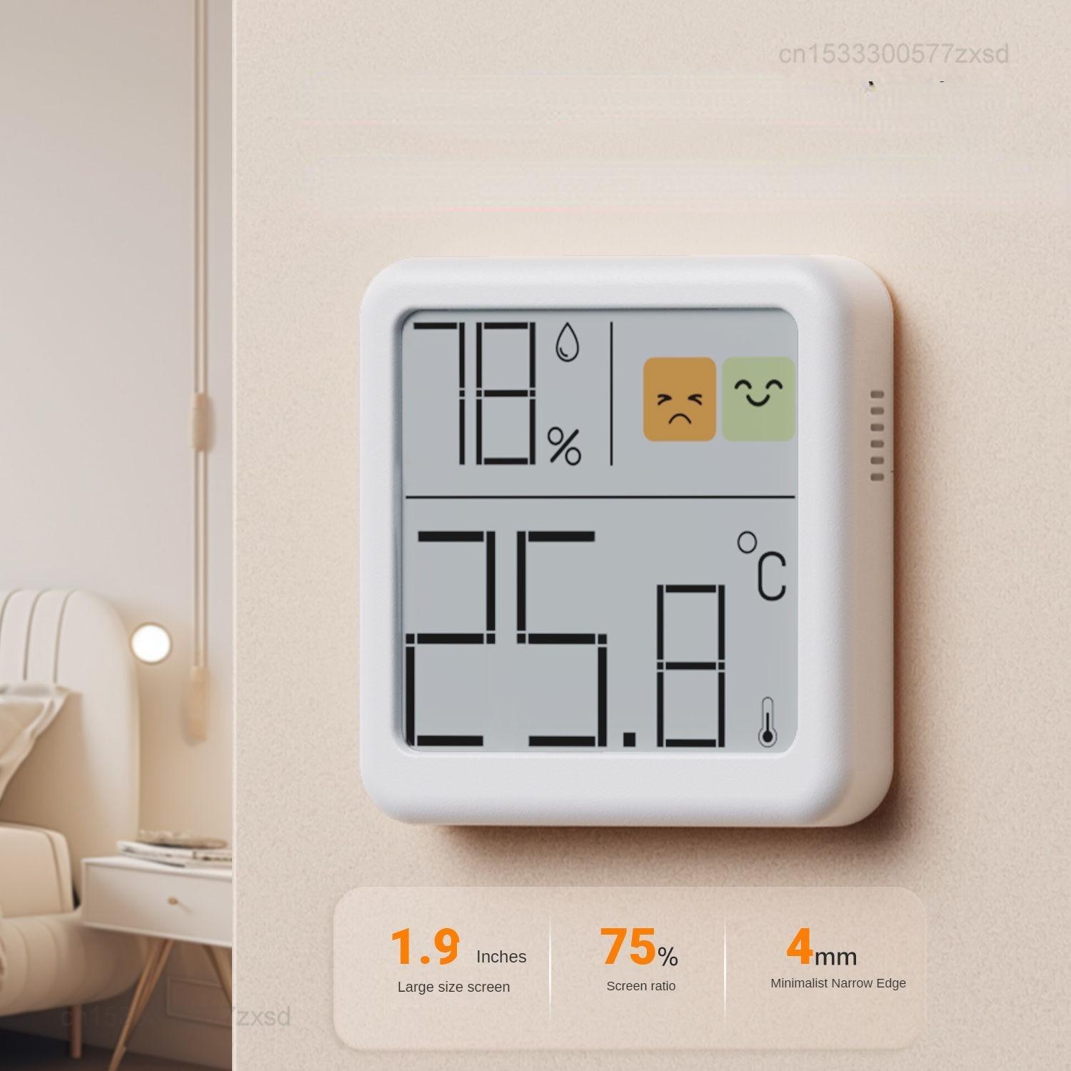 

Электронный термометр гигрометр метеостанция для дома в помещении высокой точности с настольными часами регулятор температуры белый