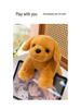 Golden Retriever Puppy Plush Toy in Lying Pose - Adorable and Soothing Companion Doll