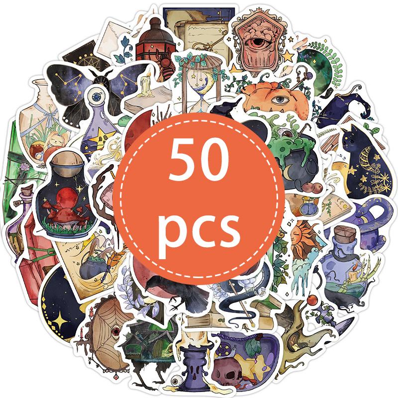 Superior-Grade 50Pcs High-Standard Witchy High-Standard Witch High-Standard Stickers High-Standard Boho Witch Premium-Quality Aesthetic
