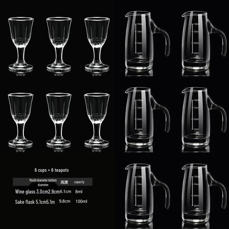 Glass Decanter and Baijiu Dispenser Set