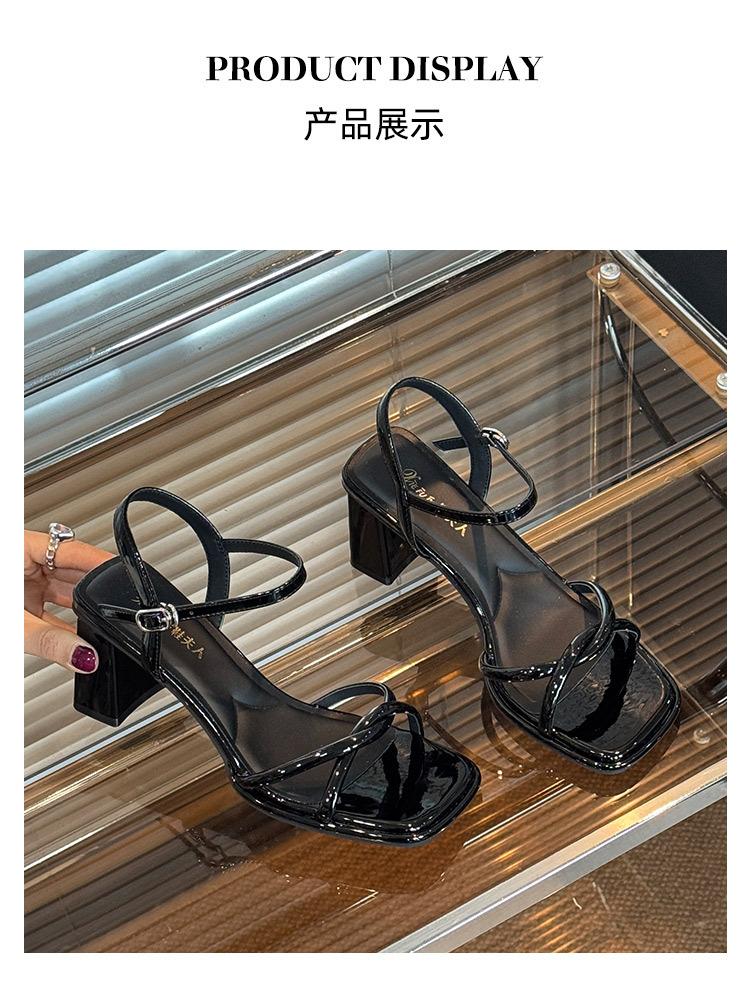 Effie Bangmei, silver high-heeled sandals, summer French temperament with skirt, not tired feet, beautiful sandals