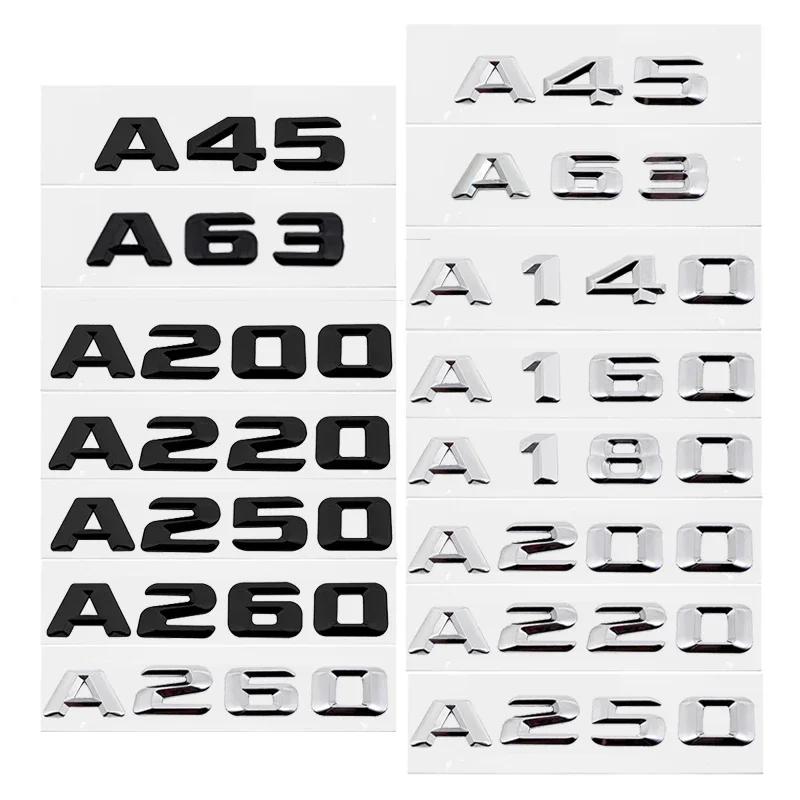 Stop ABS Naklejka z Emblematem na Klapę Bagażnika Samochodu dla Mercedes Benz Klasa A A45 A63 A140 A160 A180 A200 A220 A250 A260 Emblemat Tylnego Bagażnika