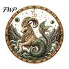 Dekoracja domu Sztuczna Perła Sztuka Znak Zodiaku Zestaw, 12 Znaków Malowanie DIY Artystyczny Prezent dla Nastolatków Zestawy, Okrągły 3D Konstelacja Rękodzieło Ścienne Zestaw dla Dorosłych,