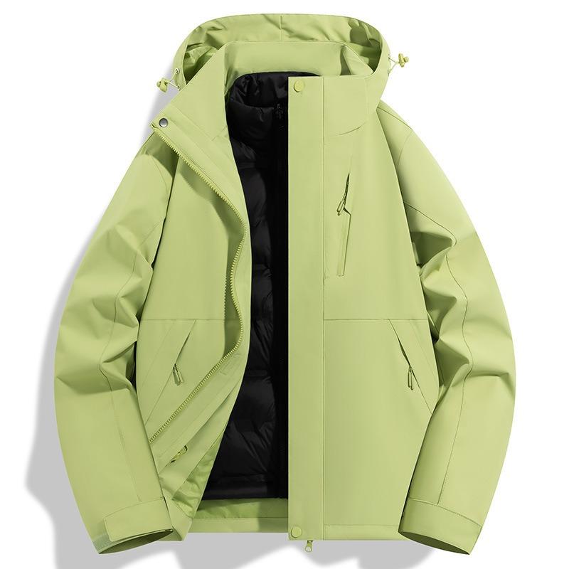 Jacket Women's 2025 New Three-in-one Removable Windproof and Waterproof Mountaineering Suit Autumn and Winter Coat Men