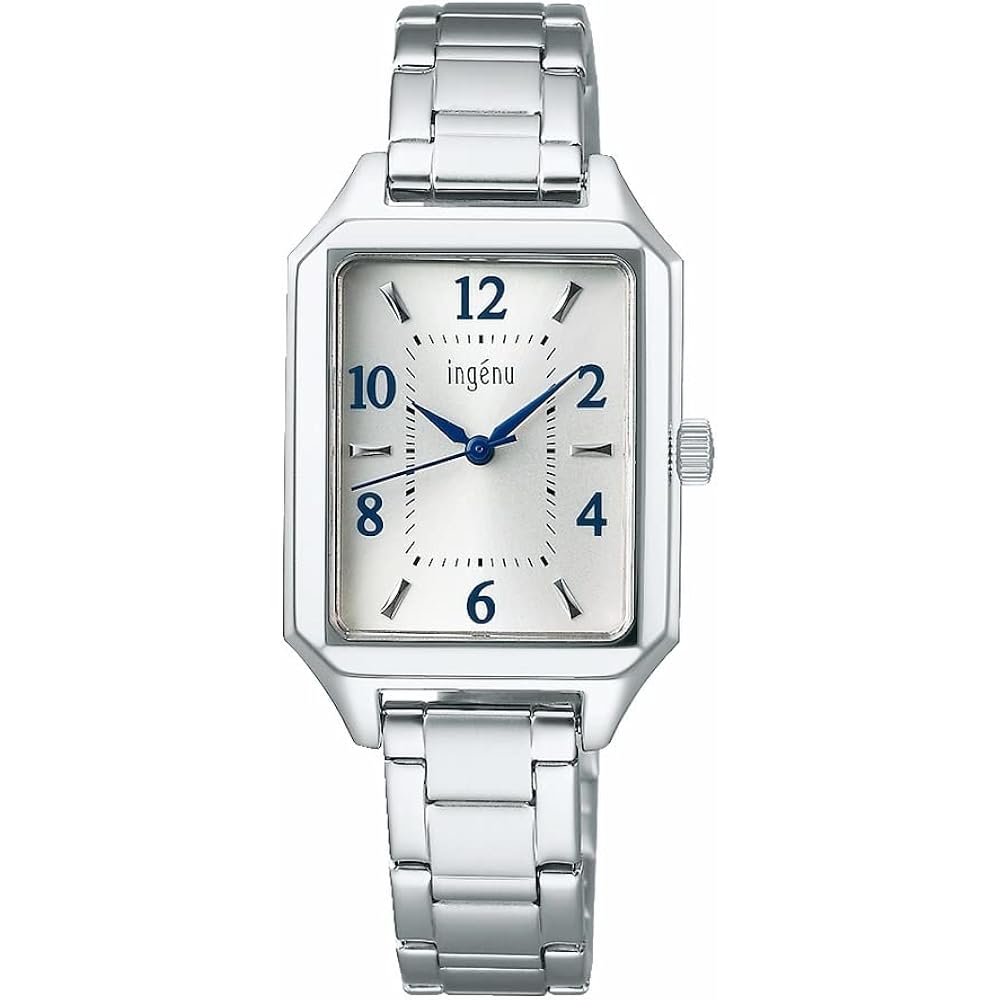 ingenu [Часы Seiko] Наручные часы Angene Квадратные Кварцевые AHJK468 Женские Серебристые