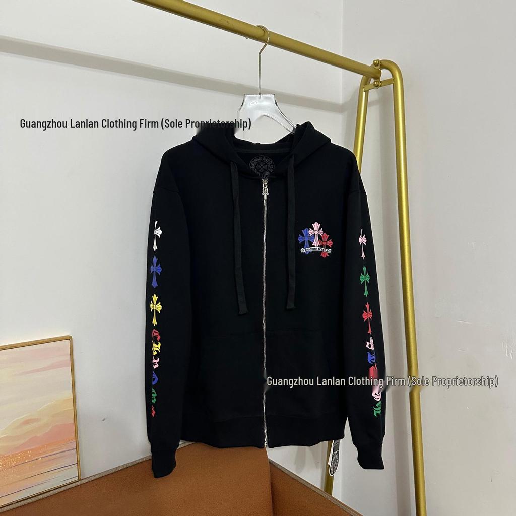 Europäischer Trend CH25 Kapuzenpullover mit Reißverschluss: Einfacher Klassiker für Herbst/Winter