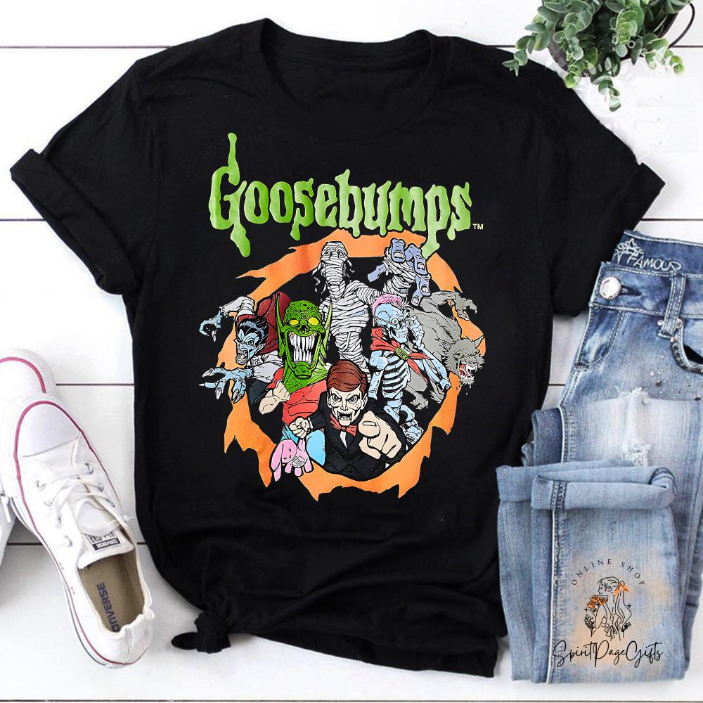 

90s Goosebumps Unisex Vintage TShirt Funny Goosebumps Shirt Horror Movie Shirt Halloween Shirt Gift for Him S