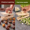 1pc Chestnut Can Opener, Solid Wood Peeler, Raw Chestnut, Lotus Seed Machine, Household Cross Shaped Chestnut Opener Tool