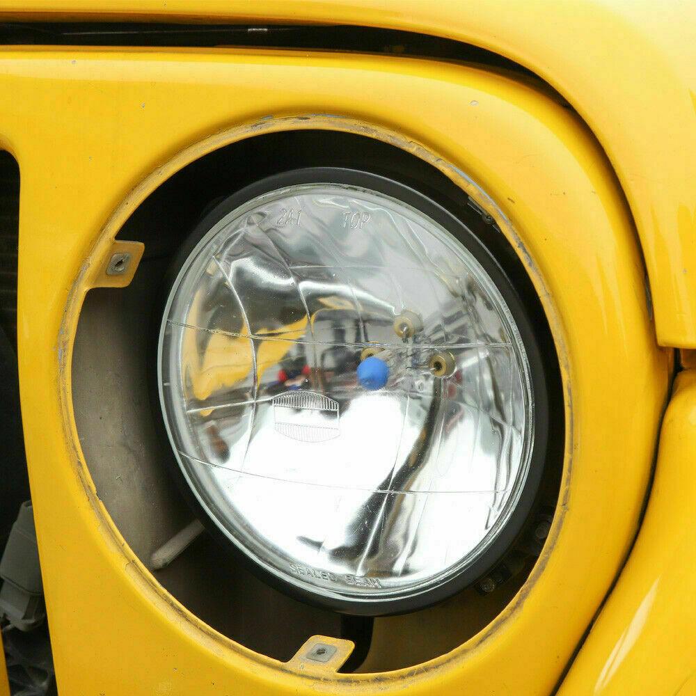 7 inch Headlight Rings Mounting Bracket Retaining for Jeep Wrangler TJ 1997-2006
