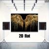 2D Golden Dripping Angel Wings Backdrop Studio Decor Banner