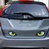 2Pcs Car Stickers 3D Stereo Cat Eyes Funny Reflective Window Decals Auto Body Styling Rear Windshield Automobile Decoration