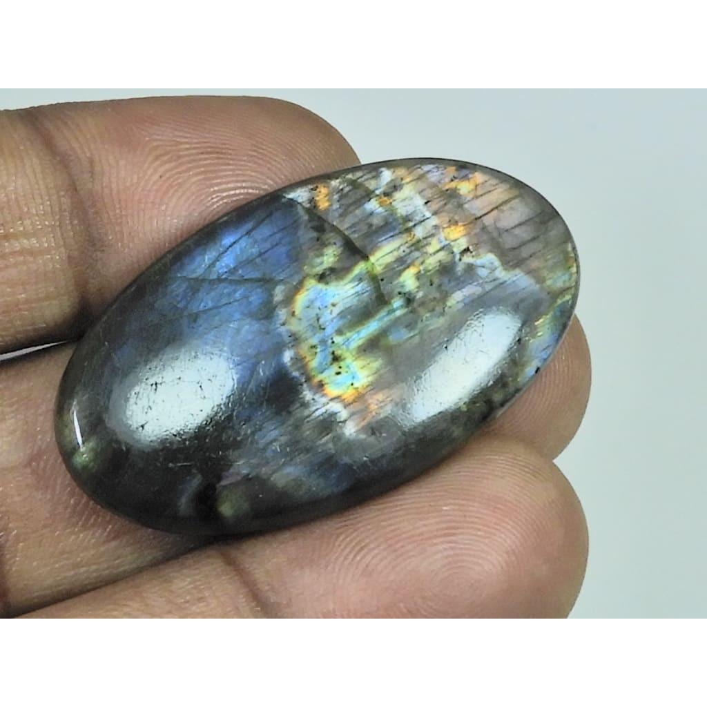 

22X41X05MM Natural Purple Labradorite Spectrolite Oval Loose Gemstone 48Cts. D-434