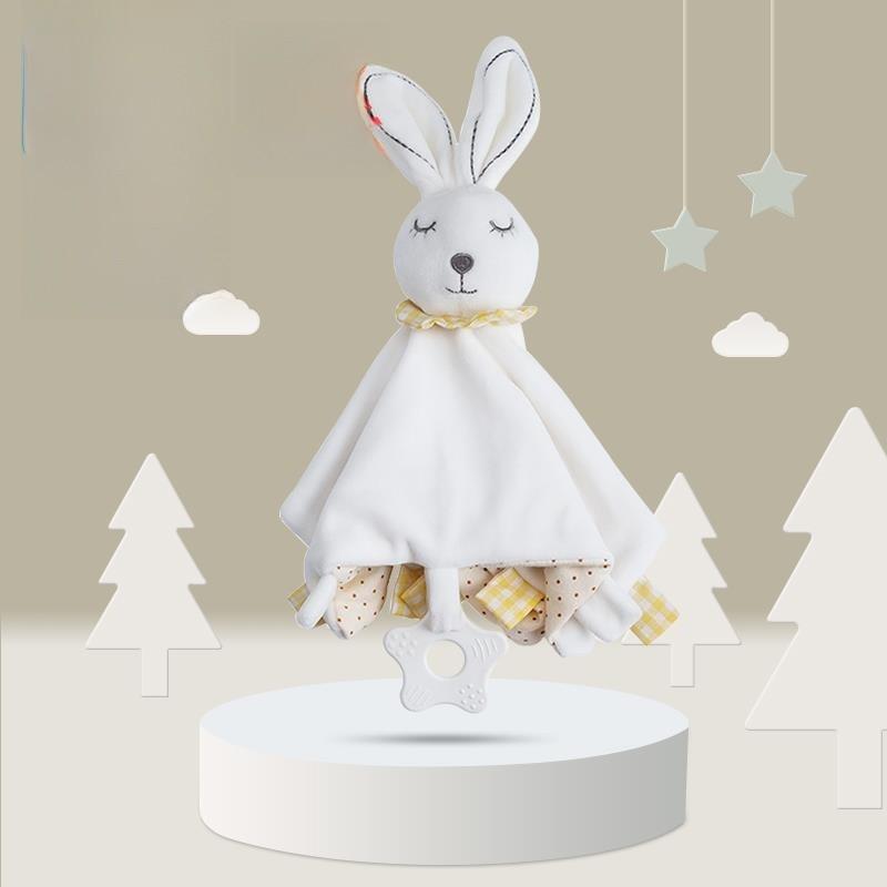 Baby Animal Plush Toy With Chewing Texture For Newborn Sleep And Comfort