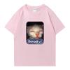 Hot Cute Kawaii Benadryl Meme Cat Funny Oversized T-Shirt Hip Hop 100% Cotton Men Women Unisex streetwear short sleeve t-shirts