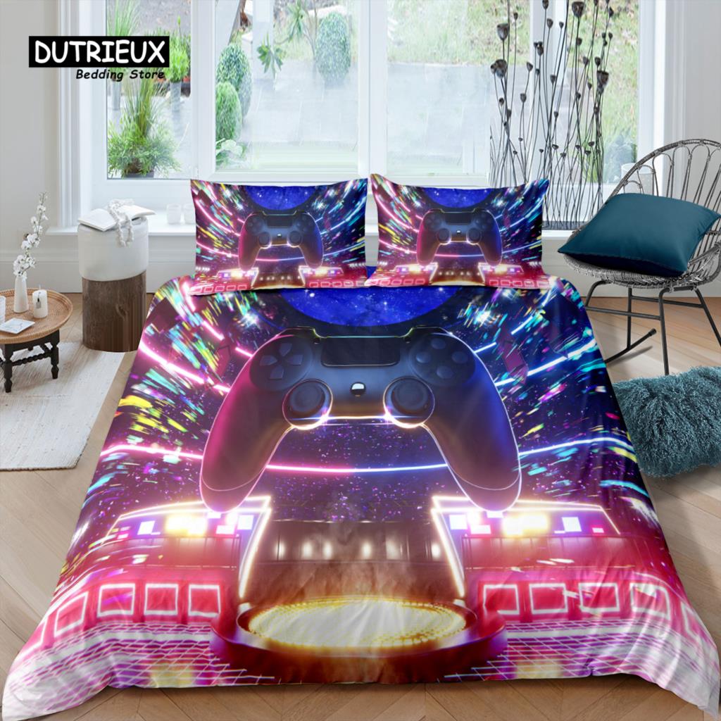Home Living Luxury 3D Gamer Bedding Set Comfortable Duvet Cover Set Pillowcase Kids Bedding Set Queen and King EU/US/AU/UK Size