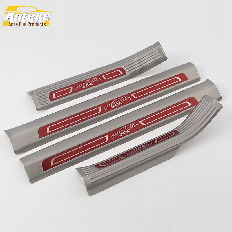 18 CC Bright Sill & Bumper Trunk Anti-Scratch Welcome Pedal Stickers