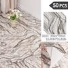 NINETAI Peel And Stick Floor Tile, 50pcs Vinyl Plank Wood Grain Look 11.81in*11.81in/48 Sq.Ft, Kitchen Mats For Floor