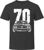 70 Challenger Collector Vintage Car Drawing Portrait T-Shirt