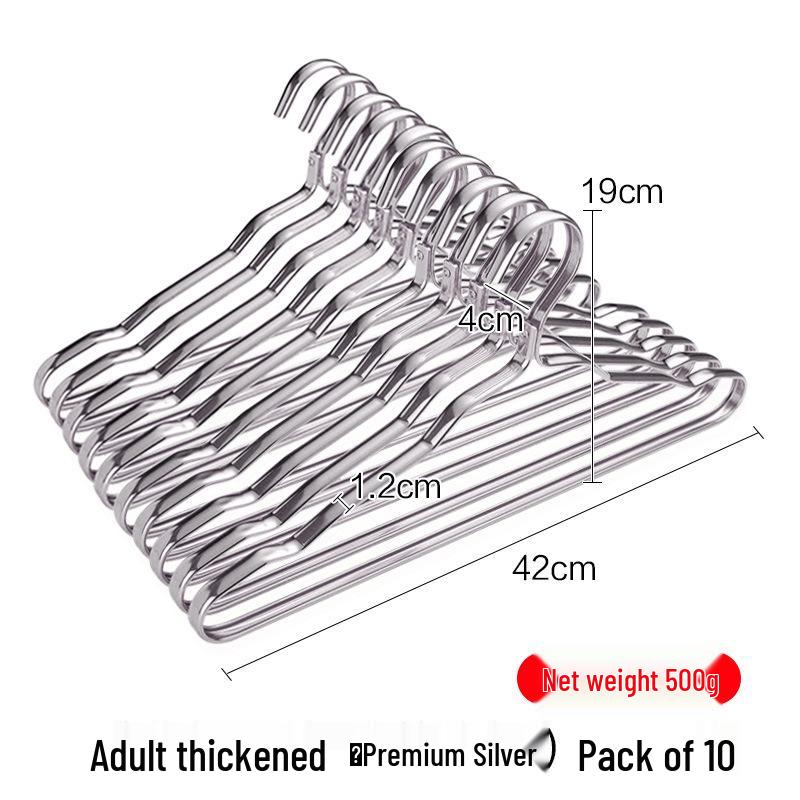 Seamless Anti-Bump Aluminum Suit Hanger for Home