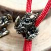 Rhinoceros Head Brass Knife Beads EDC DIY Woven Bracelets Lanyard Key Chain Pendants Accessories Outdoor Tool Hangings Charms