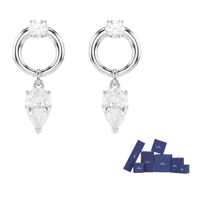 Swarovski pear-shaped zirconia earrings Fits All-Original brand box