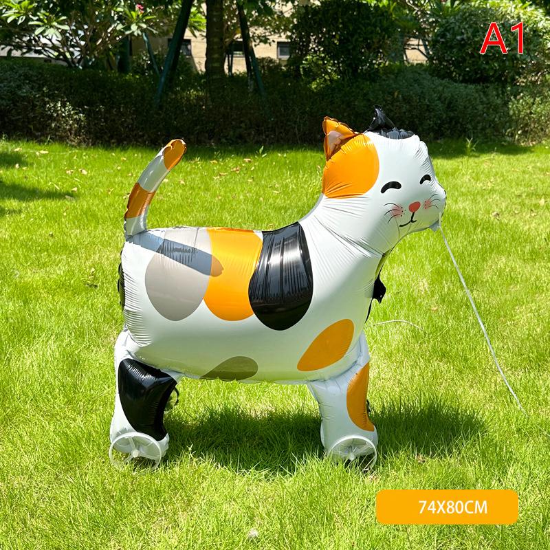 

4D Мультяшные Фольгированные Шары Слон Стоячий Ходячий Шарик с Колесом для Украшения Детской Вечеринки по случаю Дня Рождения, Детского Праздника