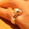 Adjustable Finger Ring Opening Punk Party Jewelry Korean Style Ring Women Rings Rabbit Animal Ring