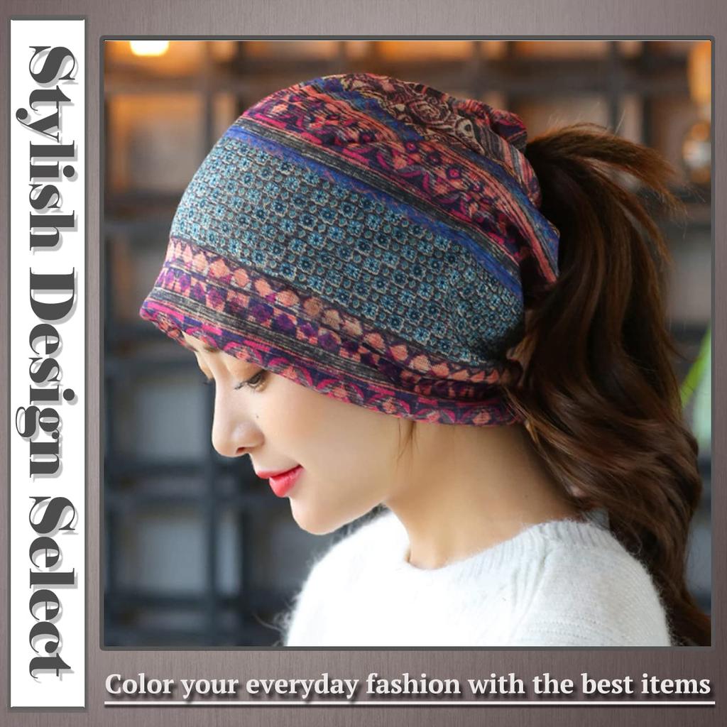 ONE LIMITATION Summer Knit Neck Hat for Men and CP059 Cap, 3-Way Warmer, Women, (2. Purple)