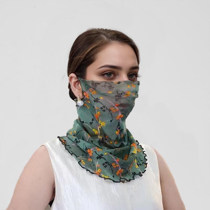 

Женская солнцезащитная маска с защитой от ультрафиолета, летняя полиэстеровая велоспорт, несколько стилей, модные аксессуары для активного отдыха 1pc