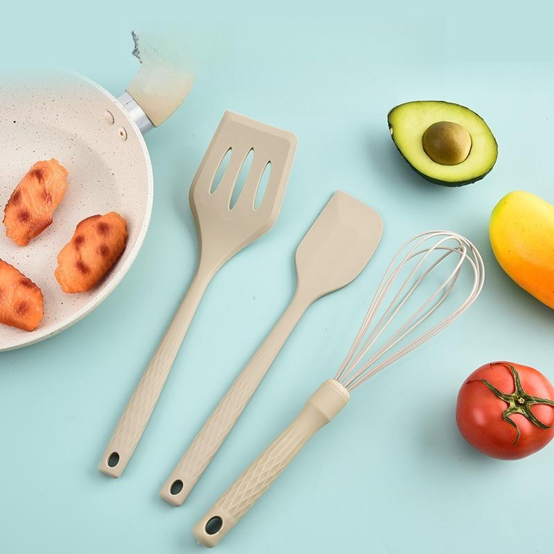 21pcs Baking Cooking Silicone Kitchenware Set Baking Tools Spoon Beater Scraper Steak Spatula