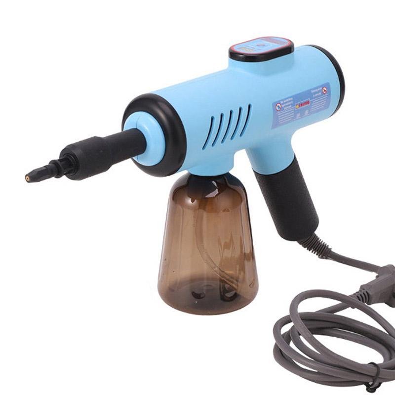 Multifunctional 1200W Household Electric High Temperature Steam Cleaner Portable Handheld Steamer Kitchen Brush Cleaning Machin 110 V синий