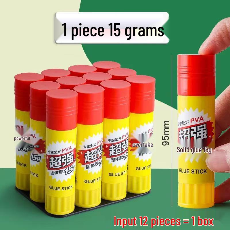 Chen & Guang Multi-functional High Viscosity Solid Glue Stick, 21g - Ideal for Student Crafts and Office Use