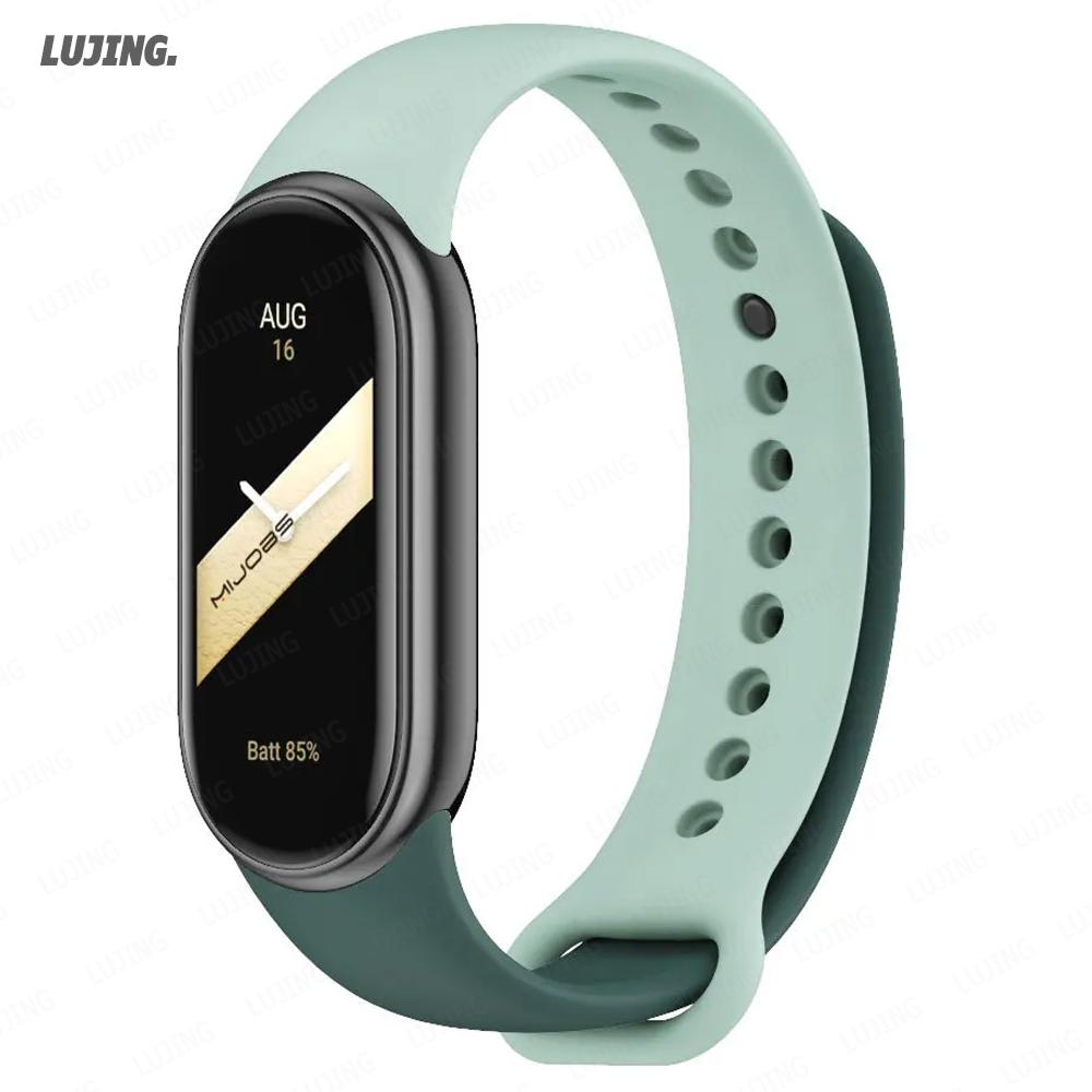Weiches Silikon-Uhrenarmband für Xiaomi Smart Band 10 NFC Smartwatch Ersatzarmband Sportarmband correa Mi Band 8/9 Zubehör
