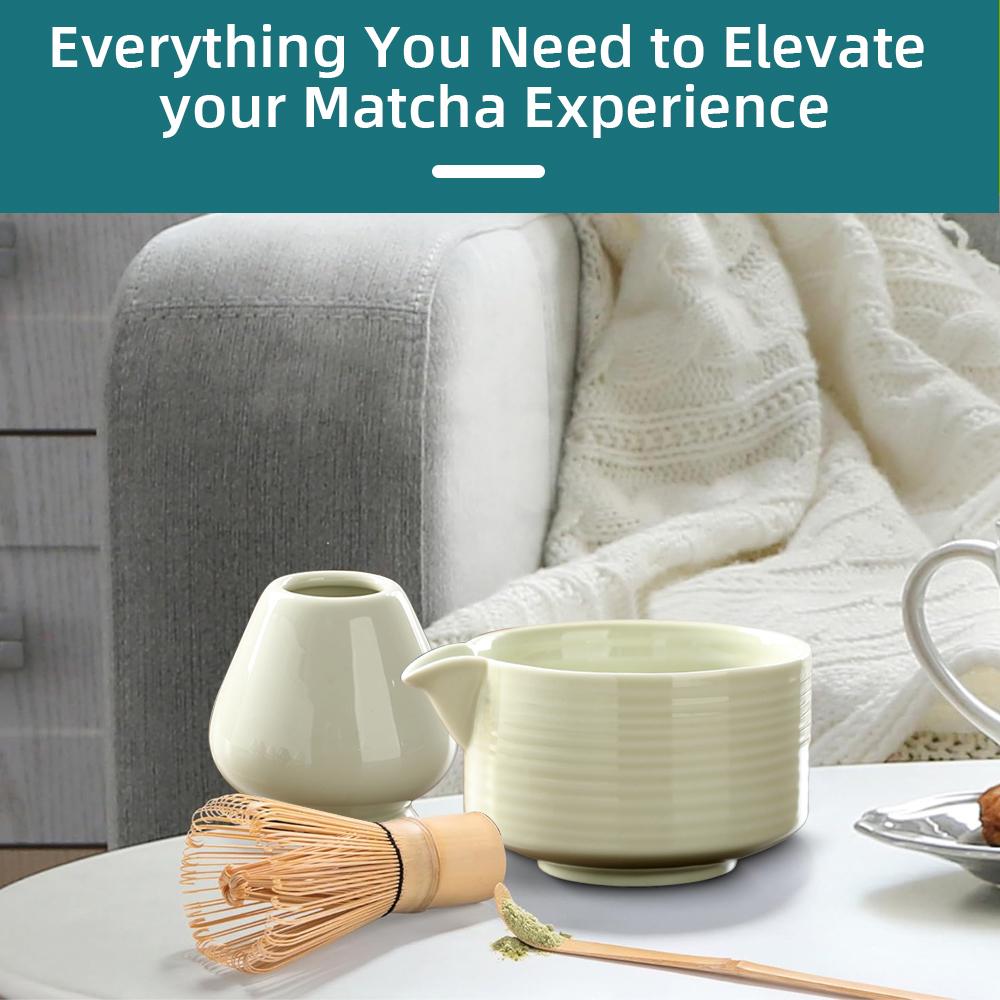 Japanese Matcha Tea Set Whisk Stand Tea Ceremony Matcha Bowl Grinder Brushes Tea Tools Holder Tea-making Tea Accessories