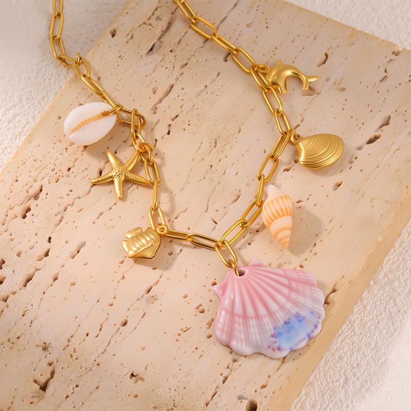 

Seashell Niche Titanium Steel Necklace - Women s Fashion, Non-Fading Jewelry