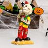 Rock Skeleton Figurine Skeleton Band Saxophonist Decoration Skeleton Guitarist Singer Statue Halloween Desktop Ornament for Mantel Shelf